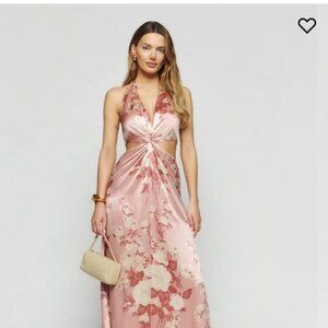 REFORMATION NERIDA SILK DRESS SIZE 2